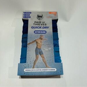 3-pack of Pair of Thieves Men's Quick Dry Action Blend Long Boxer Briefs NWT